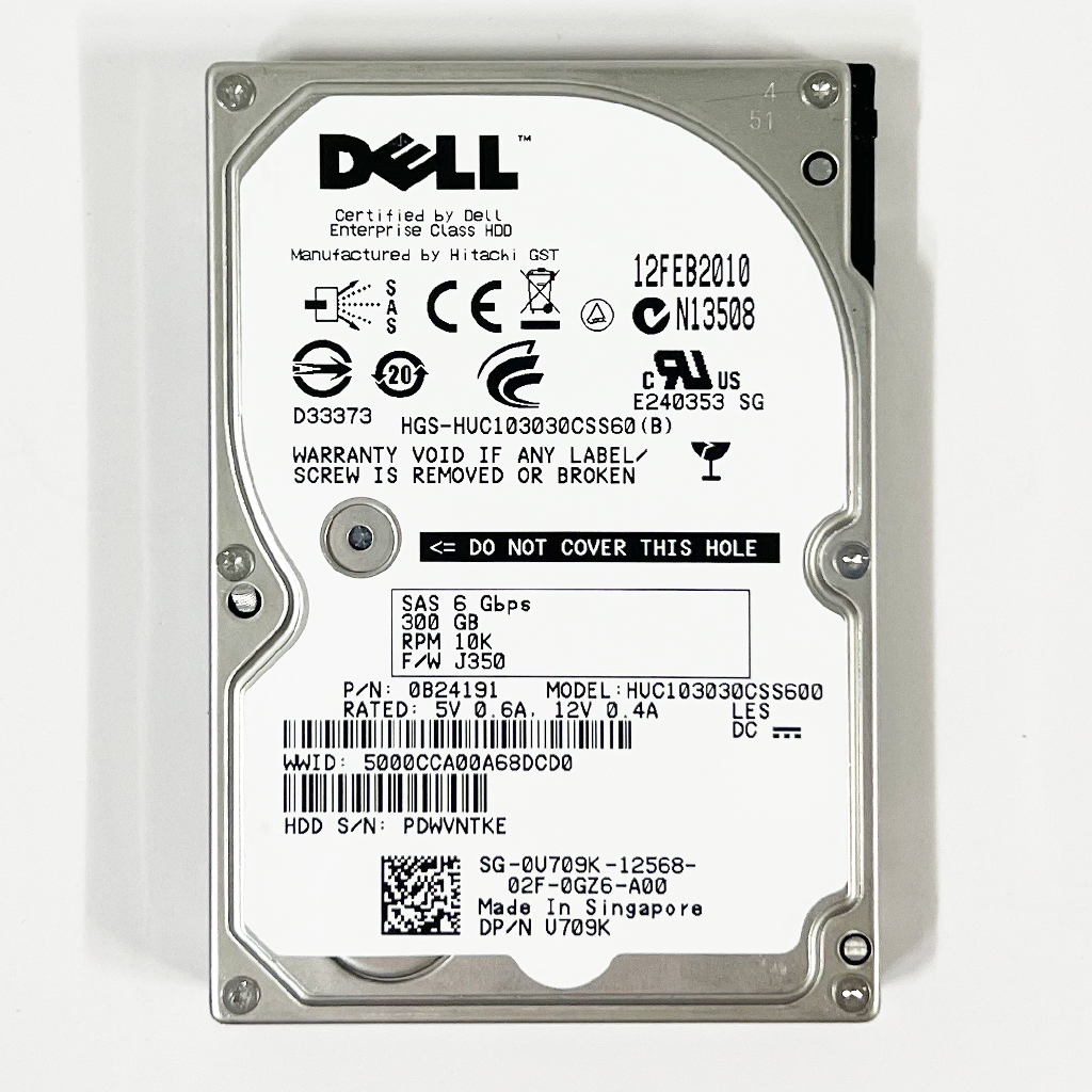 300G/SAS) DELL U709K HUC103030CSS600